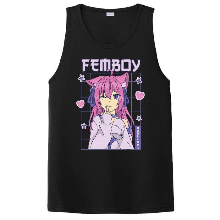 Femboy Anime Cute Little Femboy PosiCharge Competitor Tank