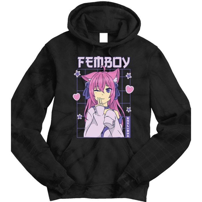 Femboy Anime Cute Little Femboy Tie Dye Hoodie