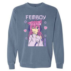 Femboy Anime Cute Little Femboy Garment-Dyed Sweatshirt