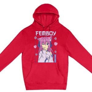 Femboy Anime Cute Little Femboy Premium Pullover Hoodie