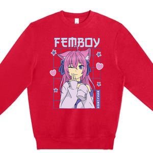 Femboy Anime Cute Little Femboy Premium Crewneck Sweatshirt