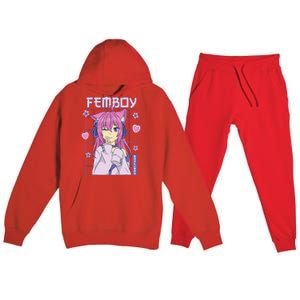 Femboy Anime Cute Little Femboy Premium Hooded Sweatsuit Set