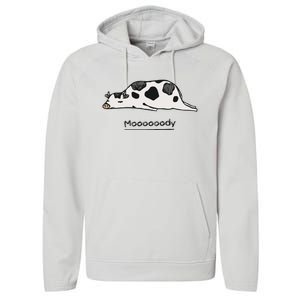 Farm Animal Cow Performance Fleece Hoodie