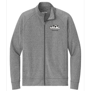 Farm Animal Cow Stretch Full-Zip Cadet Jacket