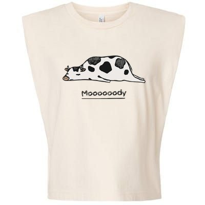 Farm Animal Cow Garment-Dyed Women's Muscle Tee