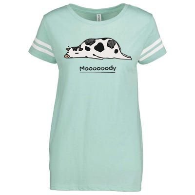 Farm Animal Cow Enza Ladies Jersey Football T-Shirt