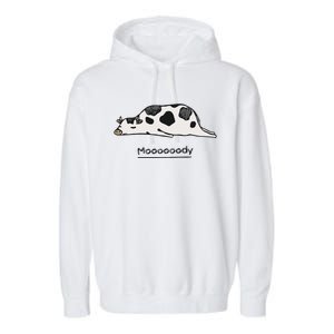 Farm Animal Cow Garment-Dyed Fleece Hoodie