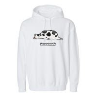 Farm Animal Cow Garment-Dyed Fleece Hoodie