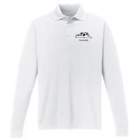 Farm Animal Cow Performance Long Sleeve Polo