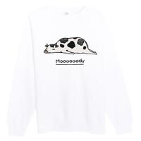 Farm Animal Cow Premium Crewneck Sweatshirt