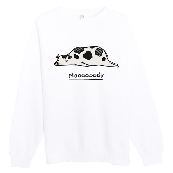 Farm Animal Cow Premium Crewneck Sweatshirt