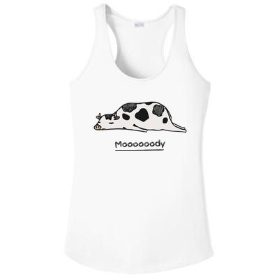 Farm Animal Cow Ladies PosiCharge Competitor Racerback Tank