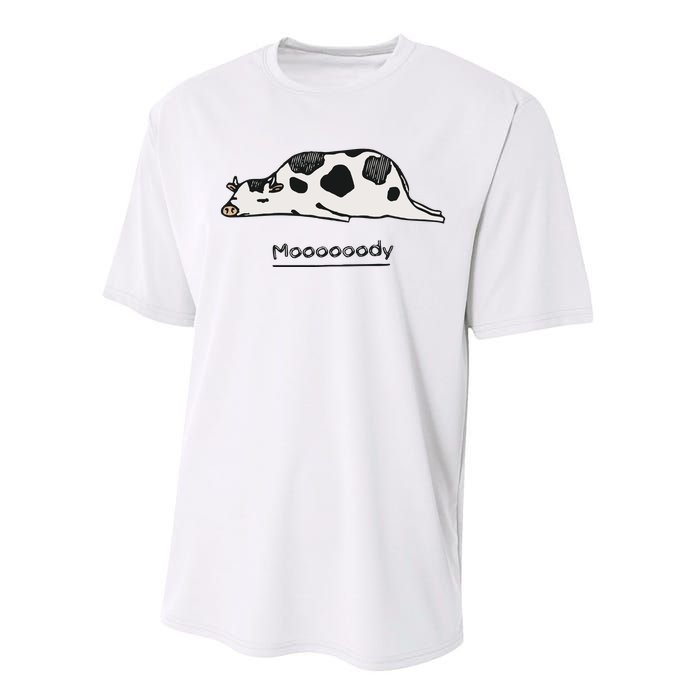 Farm Animal Cow Performance Sprint T-Shirt