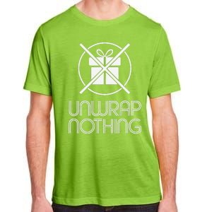 Funny Anti Christmas Grumpy Christmas Unwrap Nothing Adult ChromaSoft Performance T-Shirt