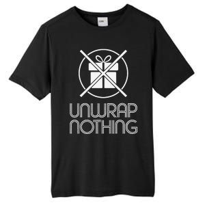 Funny Anti Christmas Grumpy Christmas Unwrap Nothing Tall Fusion ChromaSoft Performance T-Shirt