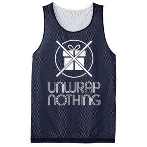 Funny Anti Christmas Grumpy Christmas Unwrap Nothing Mesh Reversible Basketball Jersey Tank