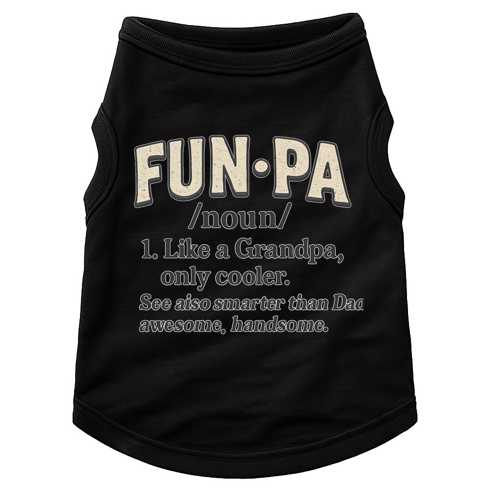 Fun-Pa: A Cool Twist on Grandpa Doggie Tank