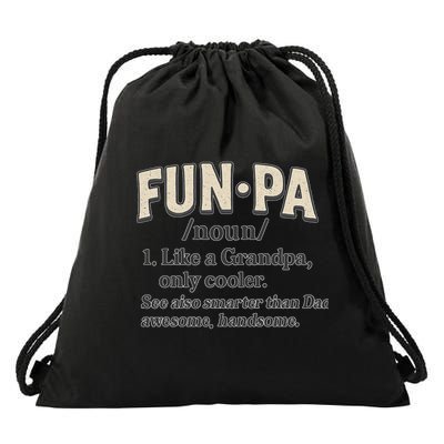 Fun-Pa: A Cool Twist on Grandpa Drawstring Bag