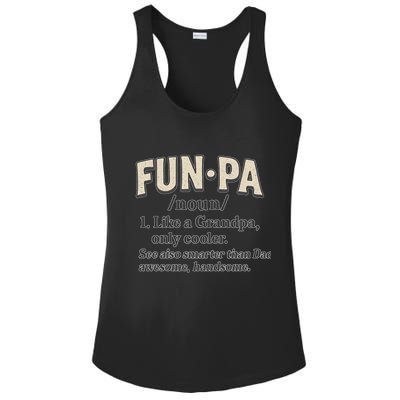 Fun-Pa: A Cool Twist on Grandpa Ladies PosiCharge Competitor Racerback Tank