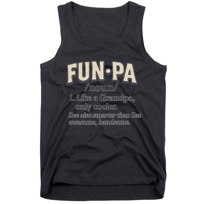 Fun-Pa: A Cool Twist on Grandpa Tank Top