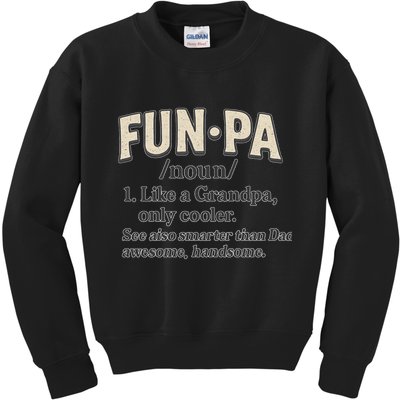 Fun-Pa: A Cool Twist on Grandpa Kids Sweatshirt