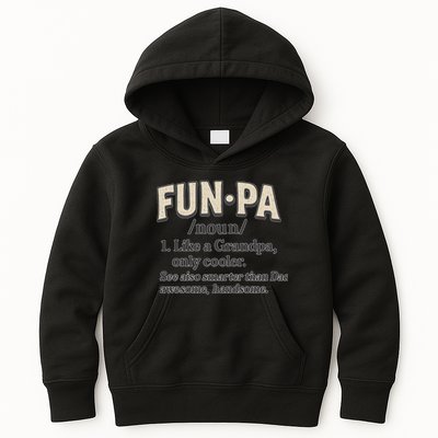 Fun-Pa: A Cool Twist on Grandpa Kids Hoodie