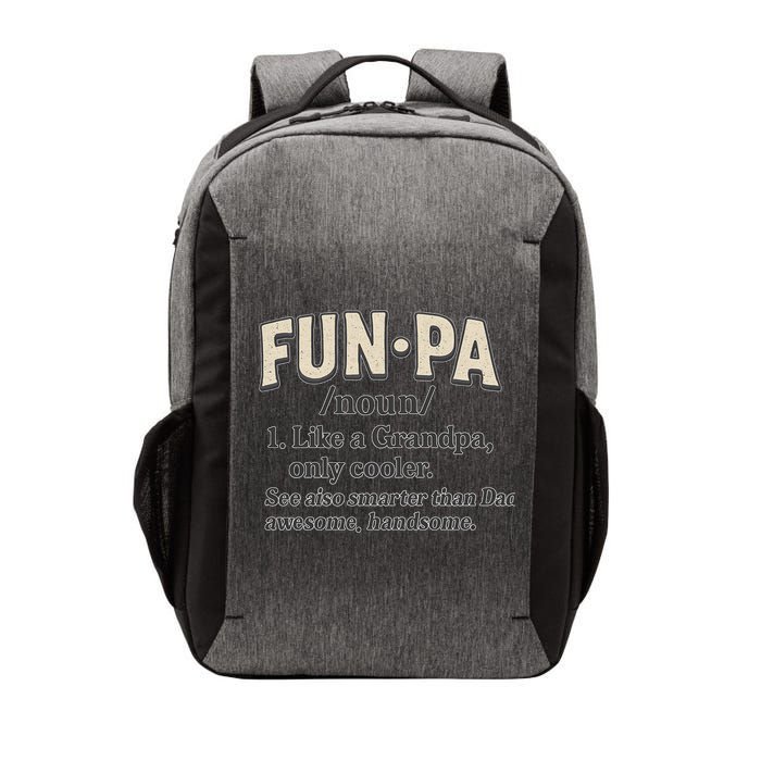 Fun-Pa: A Cool Twist on Grandpa Vector Backpack