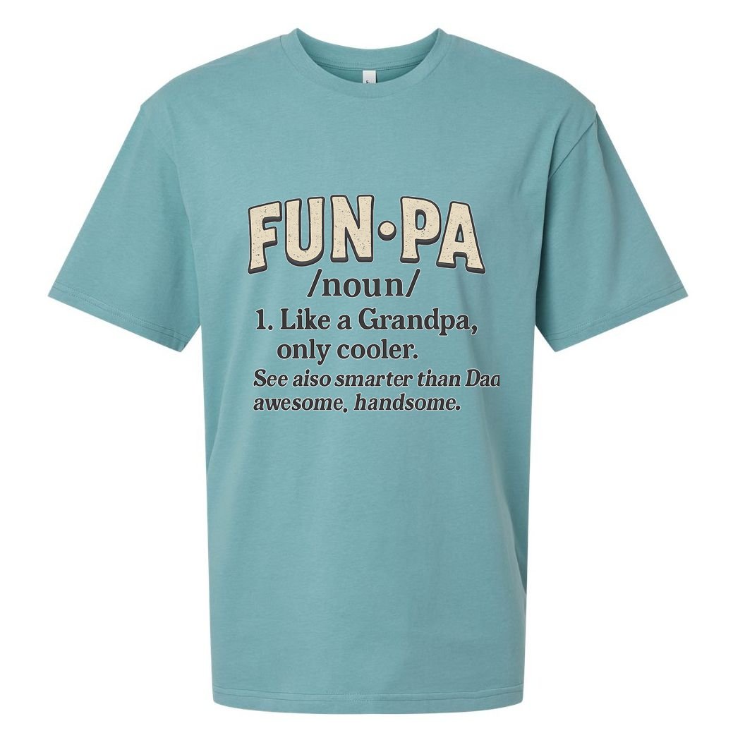 Fun-Pa: A Cool Twist on Grandpa Sueded Cloud Jersey T-Shirt