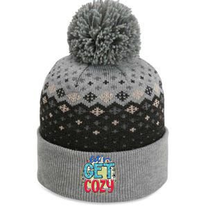 Fun And Cute LetS Get Cozy New Snowy Winter Novelty Gift Funny Gift The Baniff Cuffed Pom Beanie