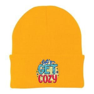 Fun And Cute LetS Get Cozy New Snowy Winter Novelty Gift Funny Gift Knit Cap Winter Beanie