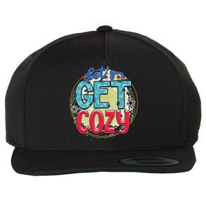 Fun And Cute LetS Get Cozy New Snowy Winter Novelty Gift Funny Gift Wool Snapback Cap