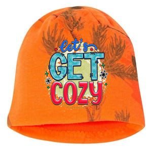 Fun And Cute LetS Get Cozy New Snowy Winter Novelty Gift Funny Gift Kati - Camo Knit Beanie