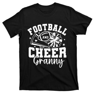 Football And Cheer Granny Game Day Season Family Football Season T-Shirt