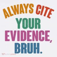Funny Always Cite Your Evidence Bruh Baby Bodysuit