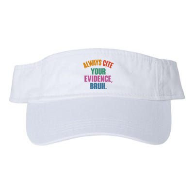 Funny Always Cite Your Evidence Bruh Visor