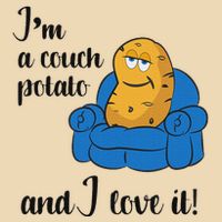 Funny Adult Couch Potato Bag
