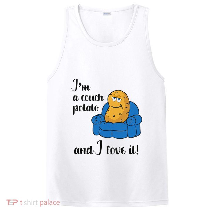 Funny Adult Couch Potato PosiCharge Competitor Tank