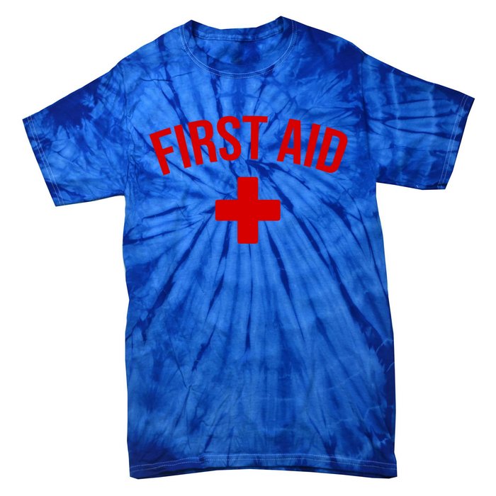 First Aid Cross Cool Medic Emergency Staff Uniform Cute Gift Tie-Dye T-Shirt