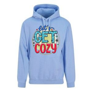 Fun And Cute LetS Get Cozy New Snowy Winter Novelty Gift Unisex Surf Hoodie