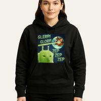 Funny Alien Cat Meme Glerp Glorp Zep Zep Hoodie