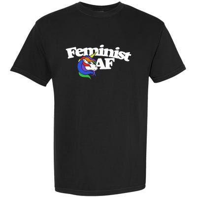 Feminist Af Cute Retro Rainbow Gift Garment-Dyed Heavyweight T-Shirt