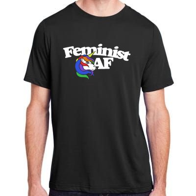 Feminist Af Cute Retro Rainbow Gift Adult ChromaSoft Performance T-Shirt