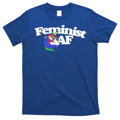 Feminist Af Cute Retro Rainbow Gift T-Shirt