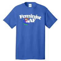 Feminist Af Cute Retro Rainbow Gift Tall T-Shirt