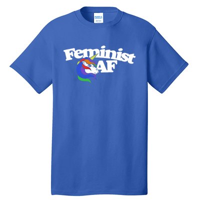 Feminist Af Cute Retro Rainbow Gift Tall T-Shirt