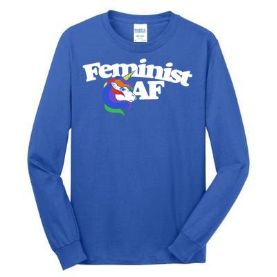 Feminist Af Cute Retro Rainbow Gift Tall Long Sleeve T-Shirt