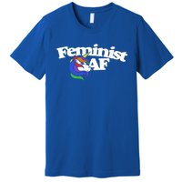 Feminist Af Cute Retro Rainbow Gift Premium T-Shirt