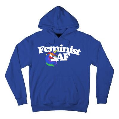 Feminist Af Cute Retro Rainbow Gift Tall Hoodie