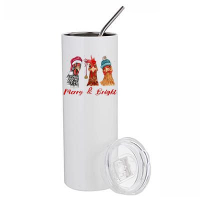 Farm Animal Chicken Gift For Christmas Stainless Steel Tumbler