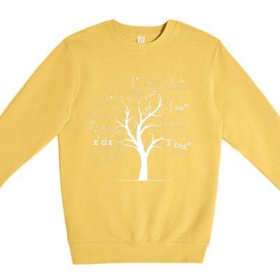 Funny AP Calculus Algebra Tree Math Teacher Nerd Geek Gifts Premium Crewneck Sweatshirt